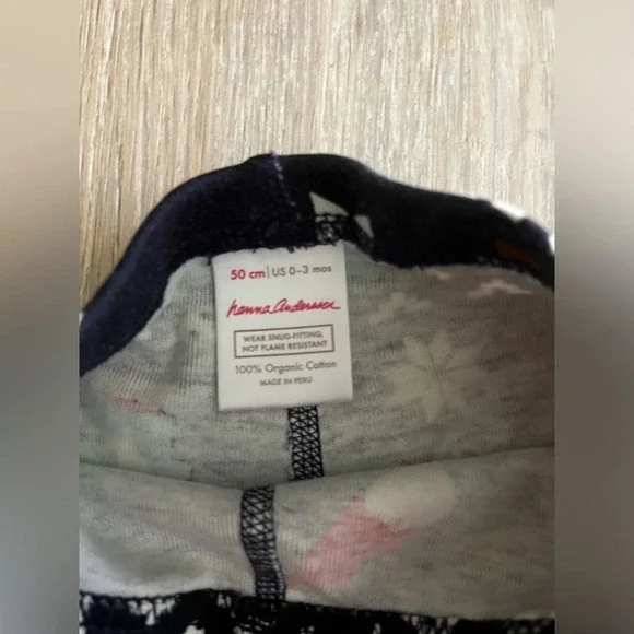 Hanna Andersson Baby Holiday Long John Pajama Set Gnome Sweet Gnome 0-3 months - Picture 8 of 9